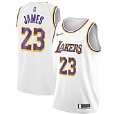 Lakers 23 Lebron James White Nike Swingman Jersey,baseball caps,new era cap wholesale,wholesale hats